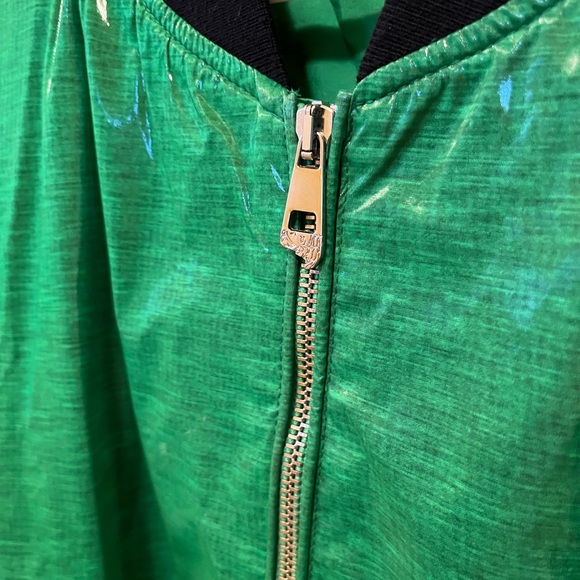 Versace Green Abstract Bomber Jacket Men’s Large EUC - Picture 4 of 8